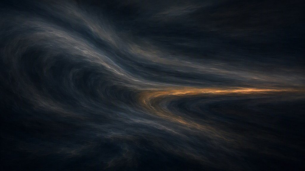 An oversized swollen wave narrows into a slim, fast current with a soft amber leading edge.